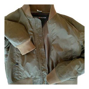 Tommy Hilfiger Women's Army Green Bomber Jacket \ Size M